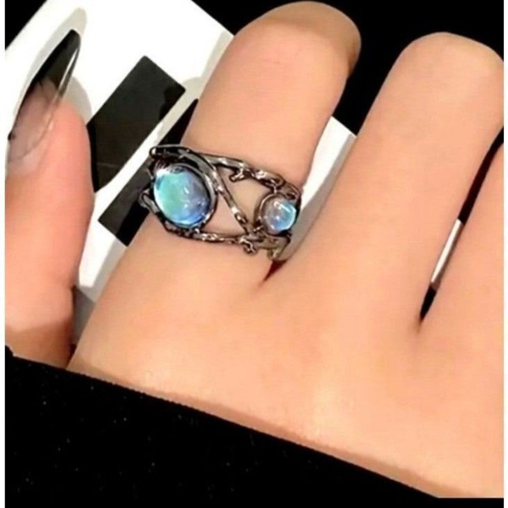 Luxury Alloy Moonstone Ring unisex 9